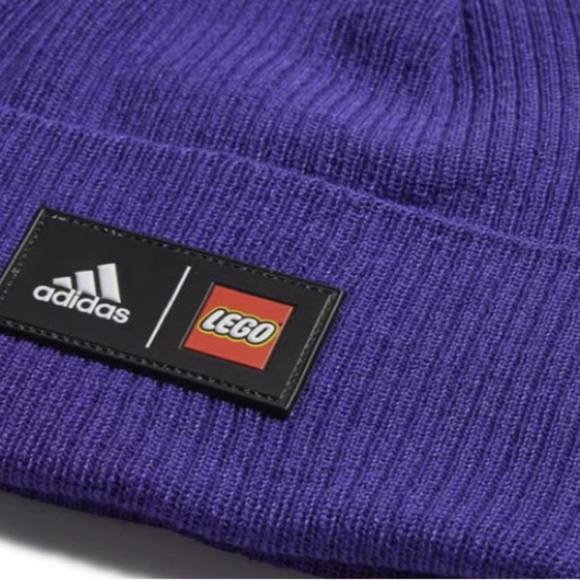 Lego/Adidas Collaboration Purple Beanie Hat - Picture 3 of 8